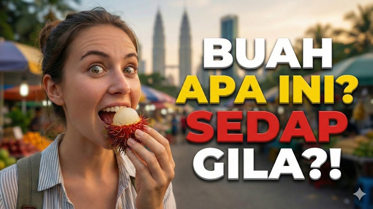 Buah Berbulu ini Buat pelancong Asing  Tak berhenti Makan!Pengalaman Pertama Makan Buah Rambutan. 