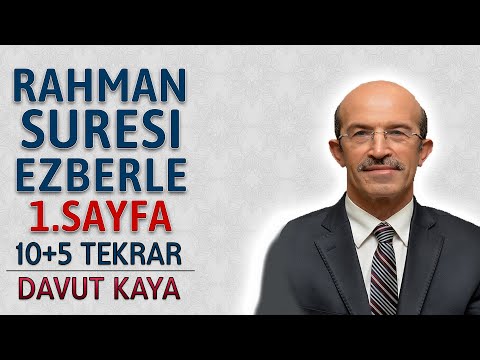 Rahman suresi 1.sayfa ezberle 10 tekrar Davut Kaya