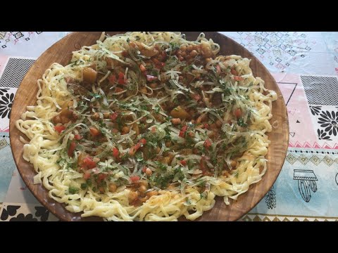 Таджикский блюда лапша очень вкусно и лёгкий рецепт