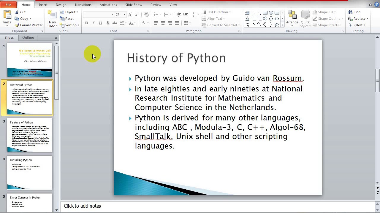 Introduction to Python - YouTube