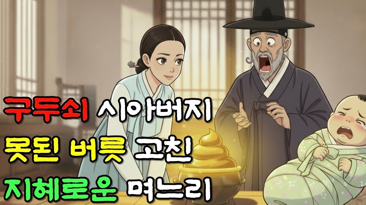 구두쇠 시아버지의 못된 버릇을 고쳐 복수한 지혜로운 며느리 | 야담·민담·전설·설화·옛날이야기
