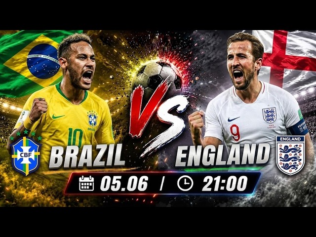 🔴 Brazil vs England | Super Clash Officially Explodes! - YouTube