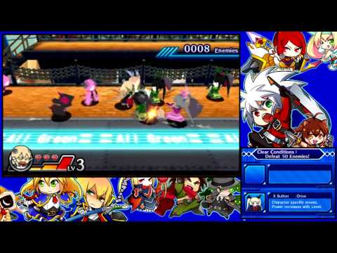 Blazblue - Clone Phantasma 3DS Gameplay (Noel story mode)