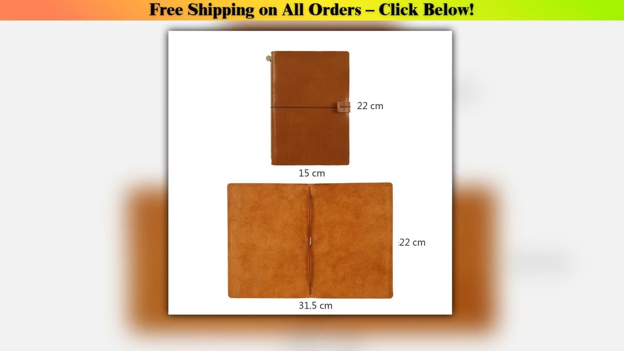 Moterm Compact Series A5 Size Traveler Notebook Full Grain Vegetable Tanned Leather Organizer