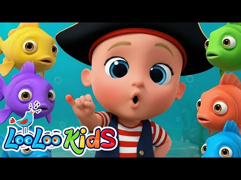 Once I Caught a Fish Alive + Baby Shark - Learn Numbers + Surprise Eggs - Kids Songs - LooLoo Kids