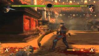 Mortal Kombat 9 - Kung Lao 81% Wall Combo [HD]