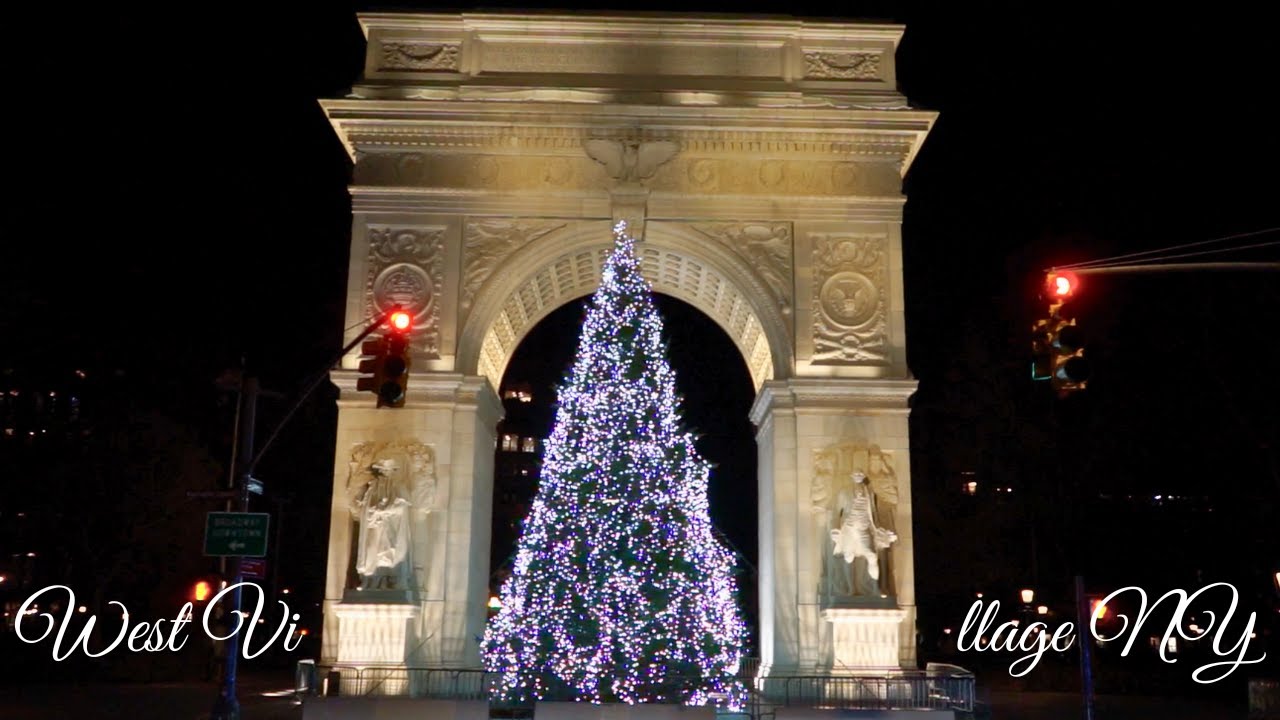 West Village Christmas Christopher St Washington Sq NY 2025