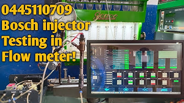 0445110709 injector testing in flow meter | fuel injector work