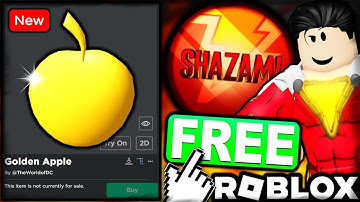 FREE ACCESSORY! HOW TO GET Golden Apple! (ROBLOX SHAZAM EVENT)