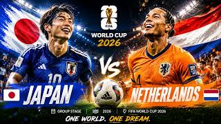 🔴 Japan vs Netherlands FIFA Match LIVE | FIFA World Cup 2026 | Gear Up For MAJOR Group F Clash screenshot 4