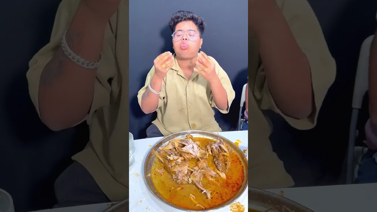 4 Desi Chicken Eating Challenge 😱🥵 #kandalovers #nonvegworld #asianstreetfood #foodie
