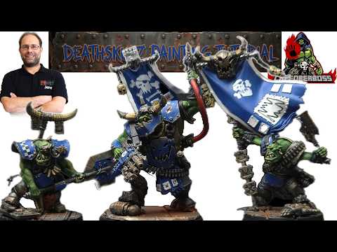 What do the fully painted orcs from the Warhammer 40,000 Armageddon Launch Box look like?