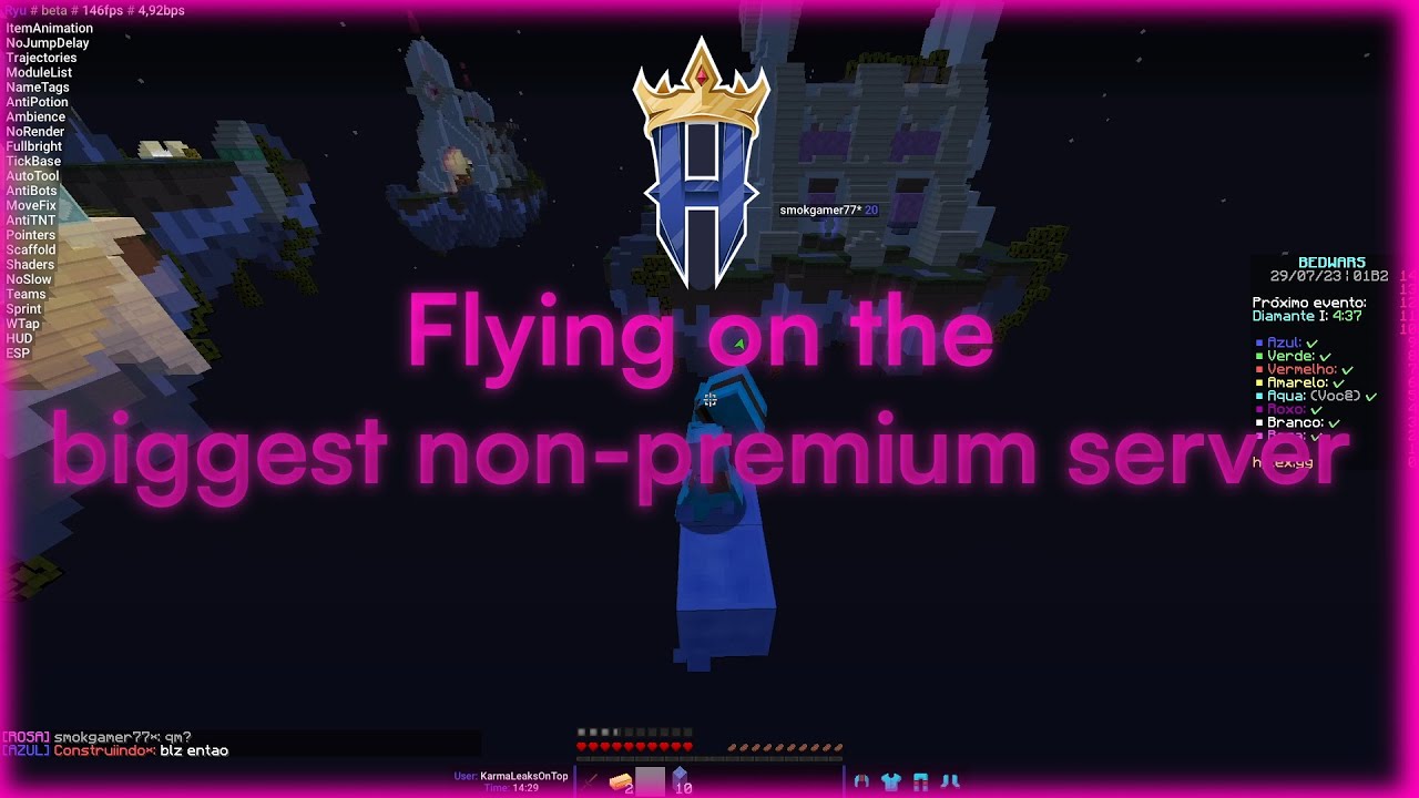 Fly Bypass on Hylex.gg! ft. Ryu (Speed, Scaffold, Fly, Aura, TickBase, etc.)