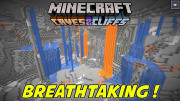 NEW Cave Generation OVERHAUL is Breathtaking! Minecraft 1.17 Caves and Cliffs Snapshot 21w06a