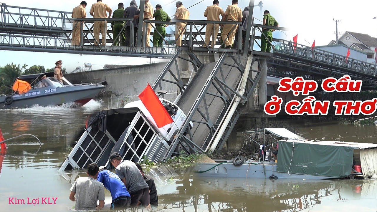 Công An,Với CSGT Tiến Hành Điều Tra Nguyên Nhân Xe Tải Chở Gạo Chạy Sập Ở Cần Thơ.