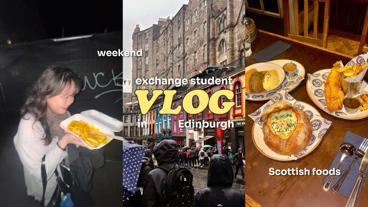 交換VLOG：在蘇格蘭菜吃到台灣味是正確的嗎？半夜在路上吃薯條🍟
