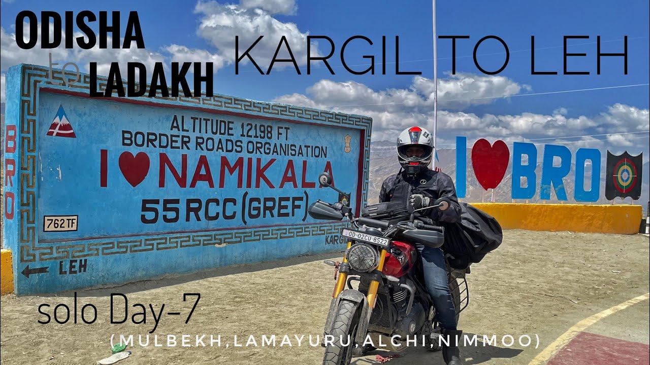 Day-7 Kargil to Leh (220km) Odisha to Ladakh solo in my Triumph Scrambler 400x
