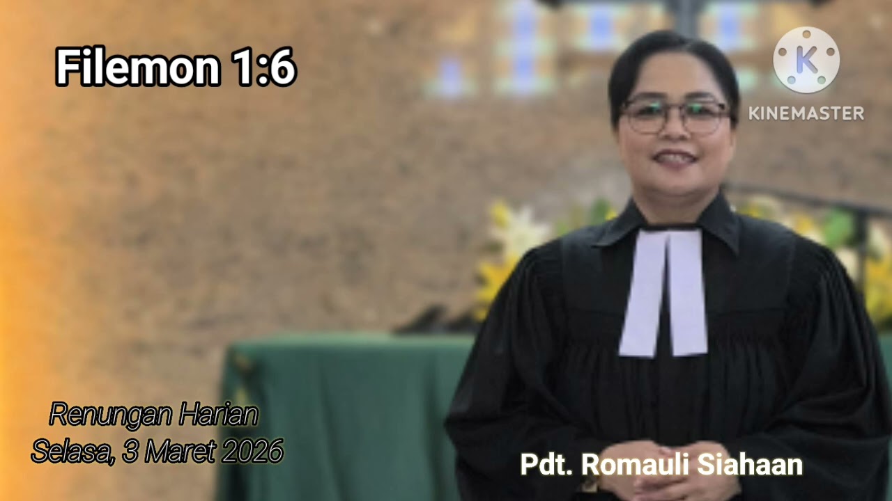 RH Selasa, 3 Maret 2026▫️Filrmon 1:6▫️Pdt. Romauli Siahaan