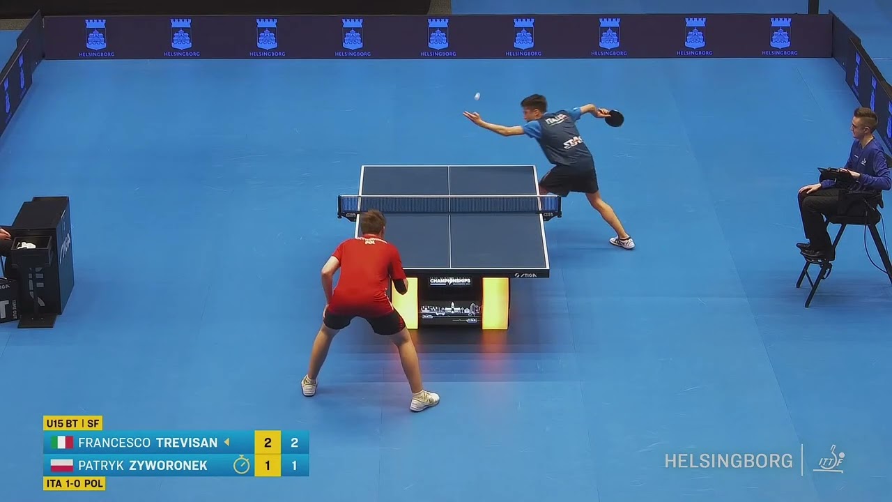 Trevisan Francesco - Zyworonek Patryk | Italy - Poland | U15 BT SF | ITTF World Youth Champ. 2024