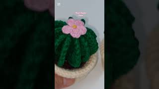 Mini Cactus Pots | Step-by-Step Tutorial #crochet #handmade #trendingshorts
