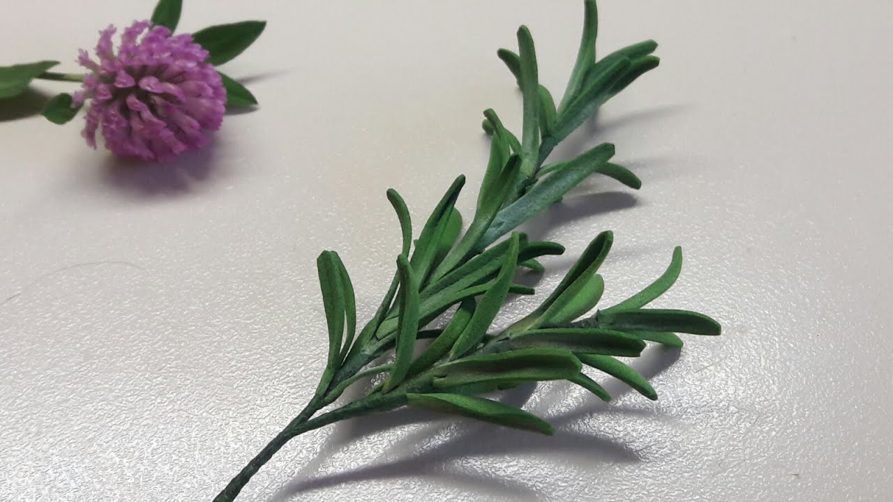Розмарин своими руками из фоамирана. DIY rosemary from foam. Цветы из
