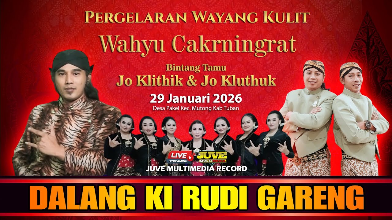 🔴 LIVE WAYANG KULIT KI RUDI GARENG - JO KLITHIK & JO KLTUHUK - 29 JANUARI 2026