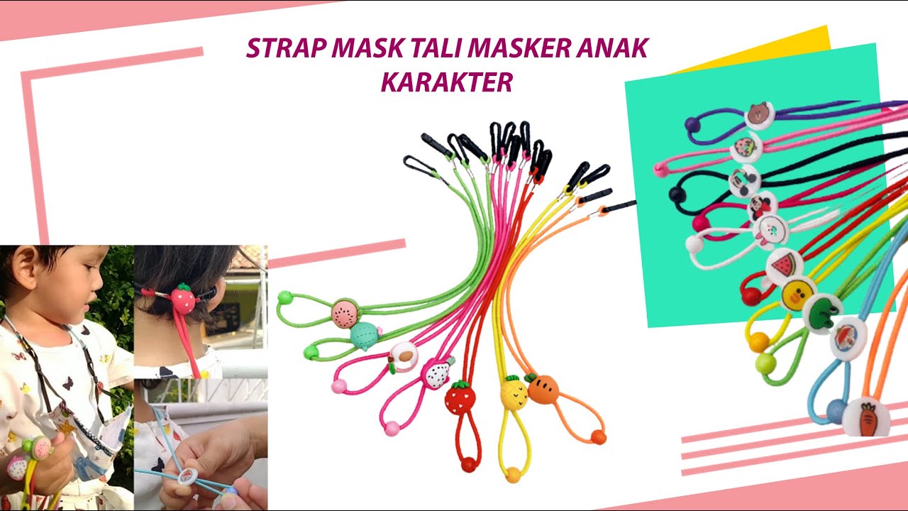 terbaru!!! strap mask tali masker anak karakter