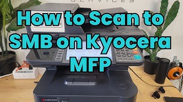 How to Scan to SMB on Kyocera M3550| PC #kyocera #smb