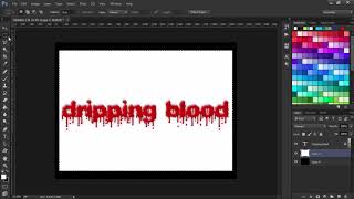 [ Easy Tutorial ] Dripping Blood Text Effect in Photoshop