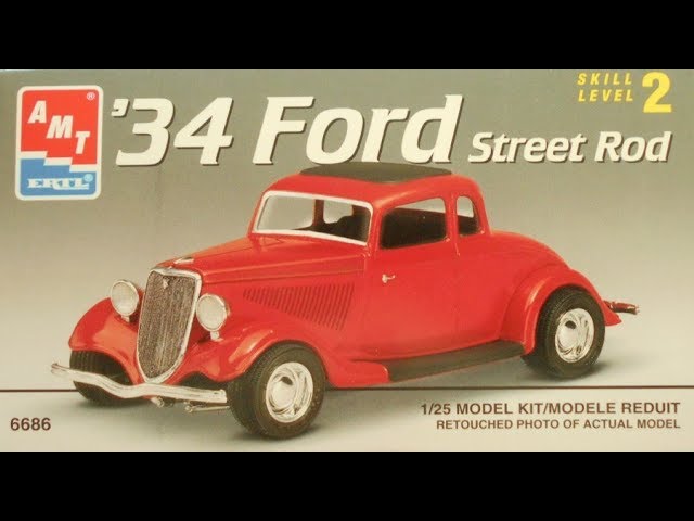 1934 Ford Street Rod (Tribute Build) 1:25 Scale AMT #6686 -Model