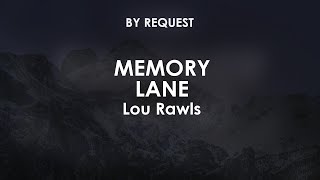Memory Lane | Lou Rawls