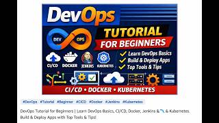 DevOps Tutorial for Beginners | Learn DevOps Basics, CI/CD. Docker, Jenkins, Build & Deploy