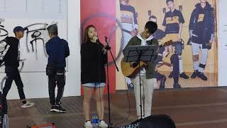 離家出走 + 唯獨你是不可取替 (Cover by Kalyn Hau x Whatacover) @旺角豉油街Busking 2019.12.21
