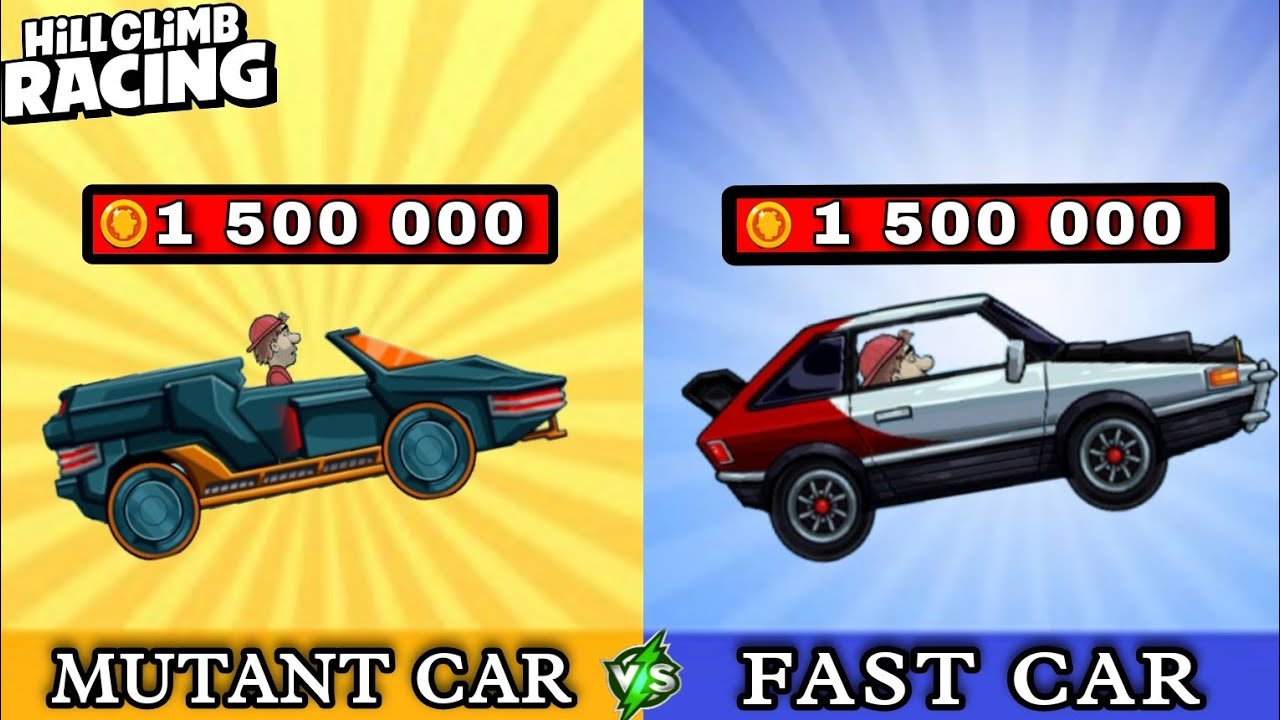 Hill Climb Racing : MUTANT CAR vs FAST CAR