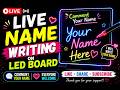 ✨Writing Your Names on Glass LED Board LIVE 3🎨 | Glowing Names Live! #shortsfeed #diy #liveforyou