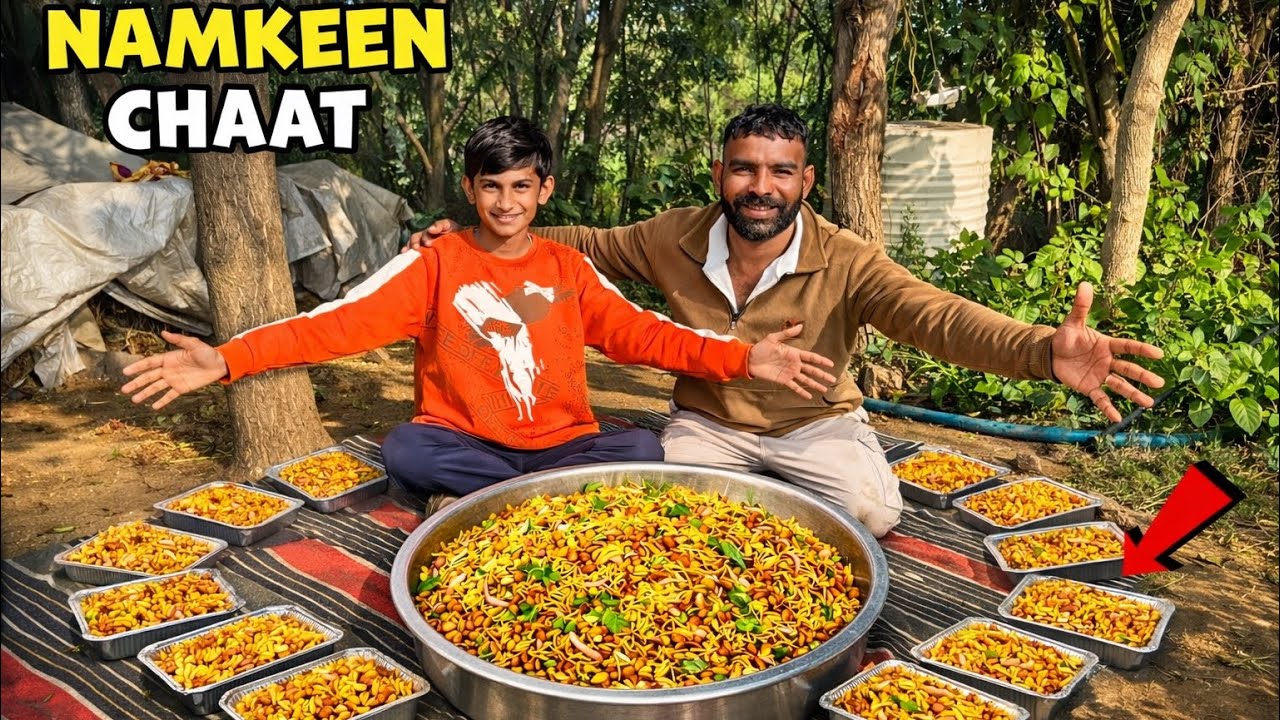 We Make Unlimited Namkeen Salad | ऑल मिक्स नमकीन सलाद 🥗 | Village top foods