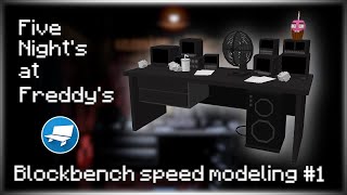 Моделирование офисного стола из Five Night's at Freddy's ▷ Blockbench Speed Modeling #fnaf