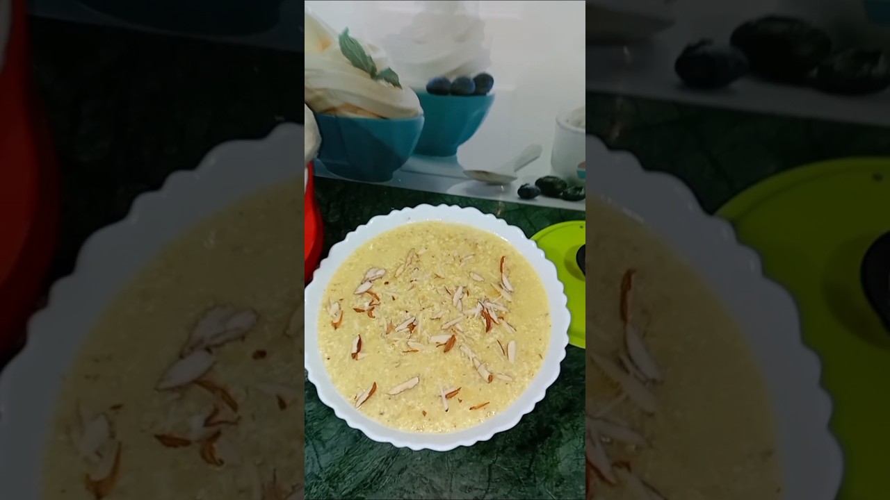 Apple custard kheer dessert recipe