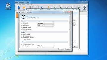 How to schedule an existing backup job backup group or One Touch Backup