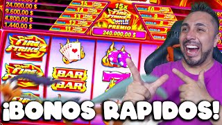 ¡Estas SLOTS dan BONOS RAPIDOS! Hacemos un mini BONUS HUNT en éstas slots que quizá NO CONOCIAS