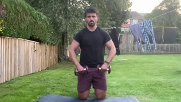 Tall Kneeling DB Upright Row