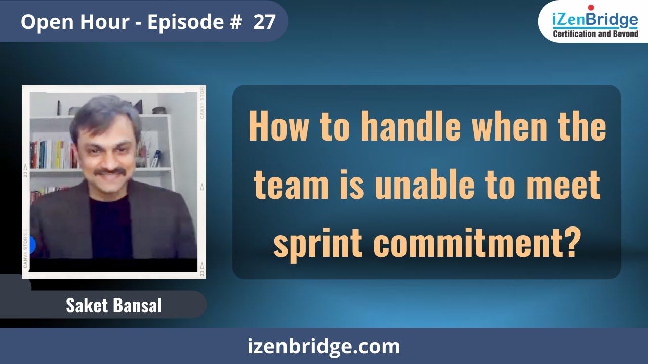 How to handle when the team is unable to meet sprint commitment