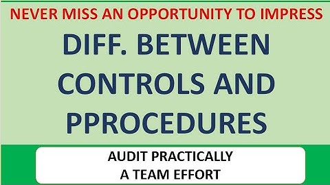 Difference between Controls and Procedures| #interviewquestion| CA Aman Shaw