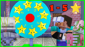 [ Lớp Học Quái Vật ] CẮM TRẠI THEO CHỮ CÁI TỪ 1 ĐẾN 5 SAO ( Phần 1 )  | Minecraft Animation