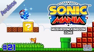 Um ouriço no Reino dos Cogumelos - Mushroom Kingdom Zone (Sonic Mania Mods) | Avulsos #21 screenshot 3