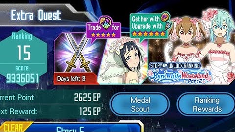 Sword Art Online Memory Defrag [Ranking Event] Pure White Wasteland Part 2 (How to Parry)