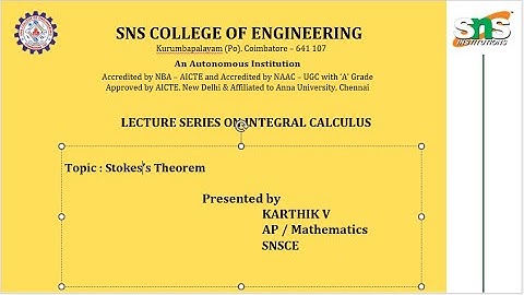 Integration Lecture Series-7 | Karthik V | SNS Institutions