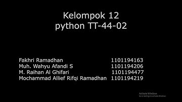 Tugas Besar Python Kelompok 12. Dataset 12