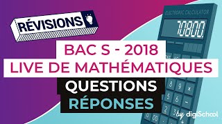 Bac S 2018 - Révisions de Mathématiques / Questions-Réponses, en partenariat avec EPSI screenshot 1