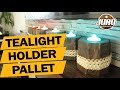 Extraordinary tealight candle holders from pallet  how to  easy diy  juro workshop